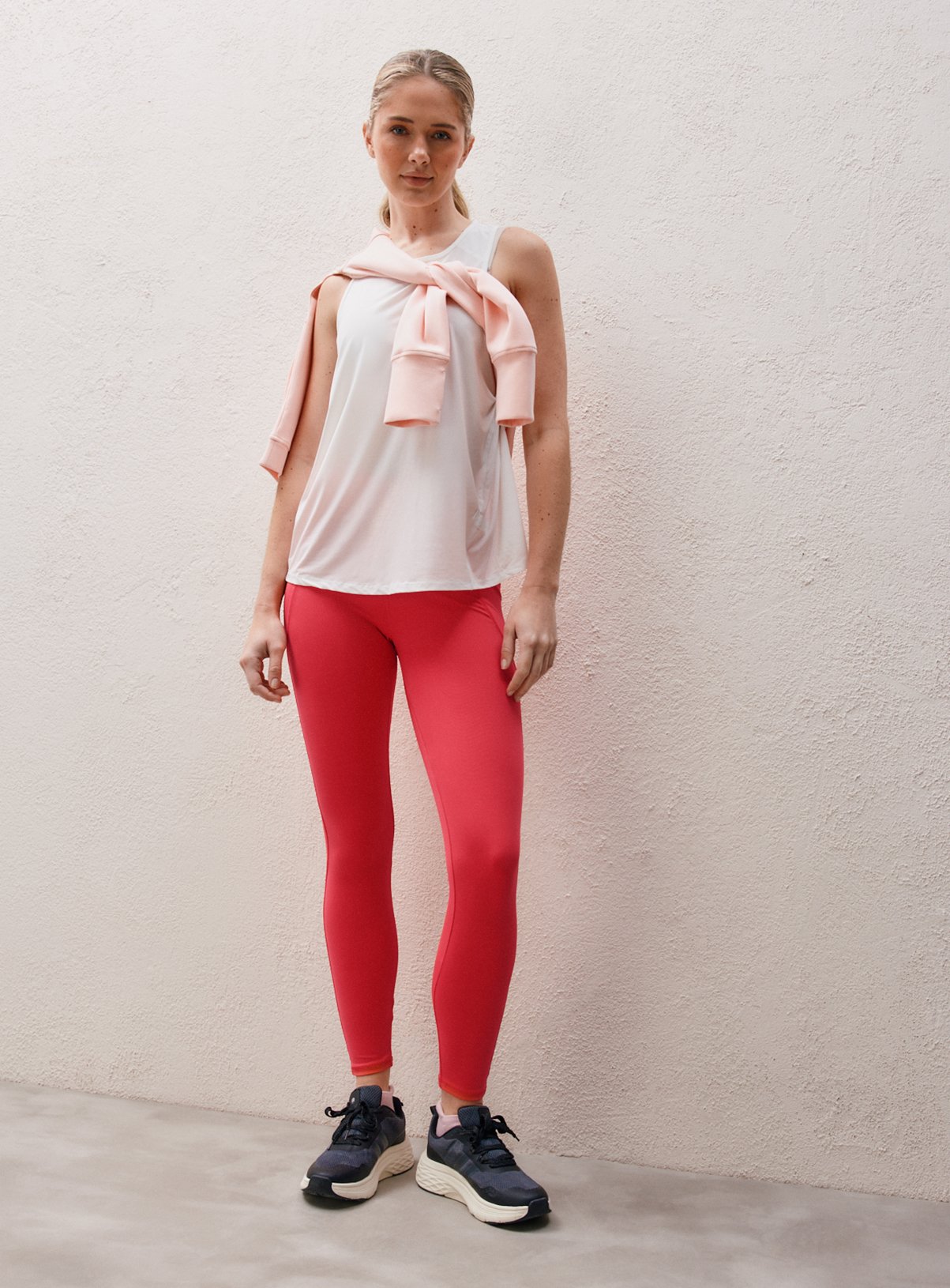 REAKTIV Everyday Bright Pink High Waisted Full Legging M - Image 2 thumbnail